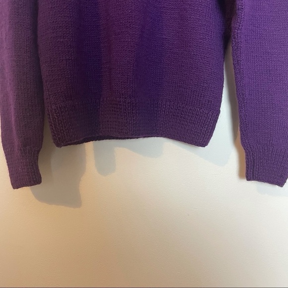 Vintage South Wool 100% Pure  Wool Hand Knitted Top - Picture 4 of 10